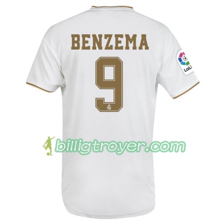 Billige Fotballdrakter Real Madrid Karim Benzema 9 Hjemmedraktsett 2019/20 Kortermet